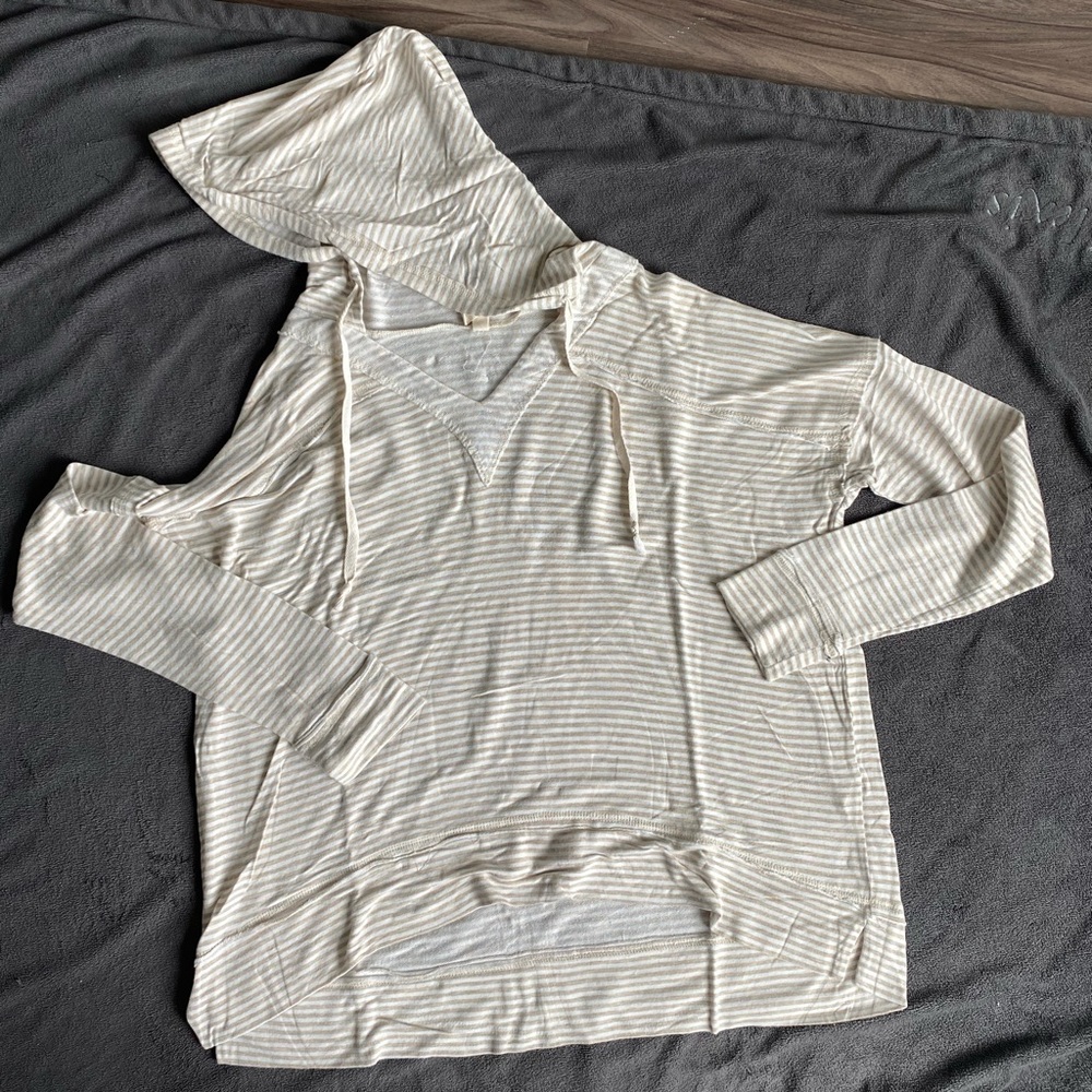 Elan - Lightweight stripped hoodie